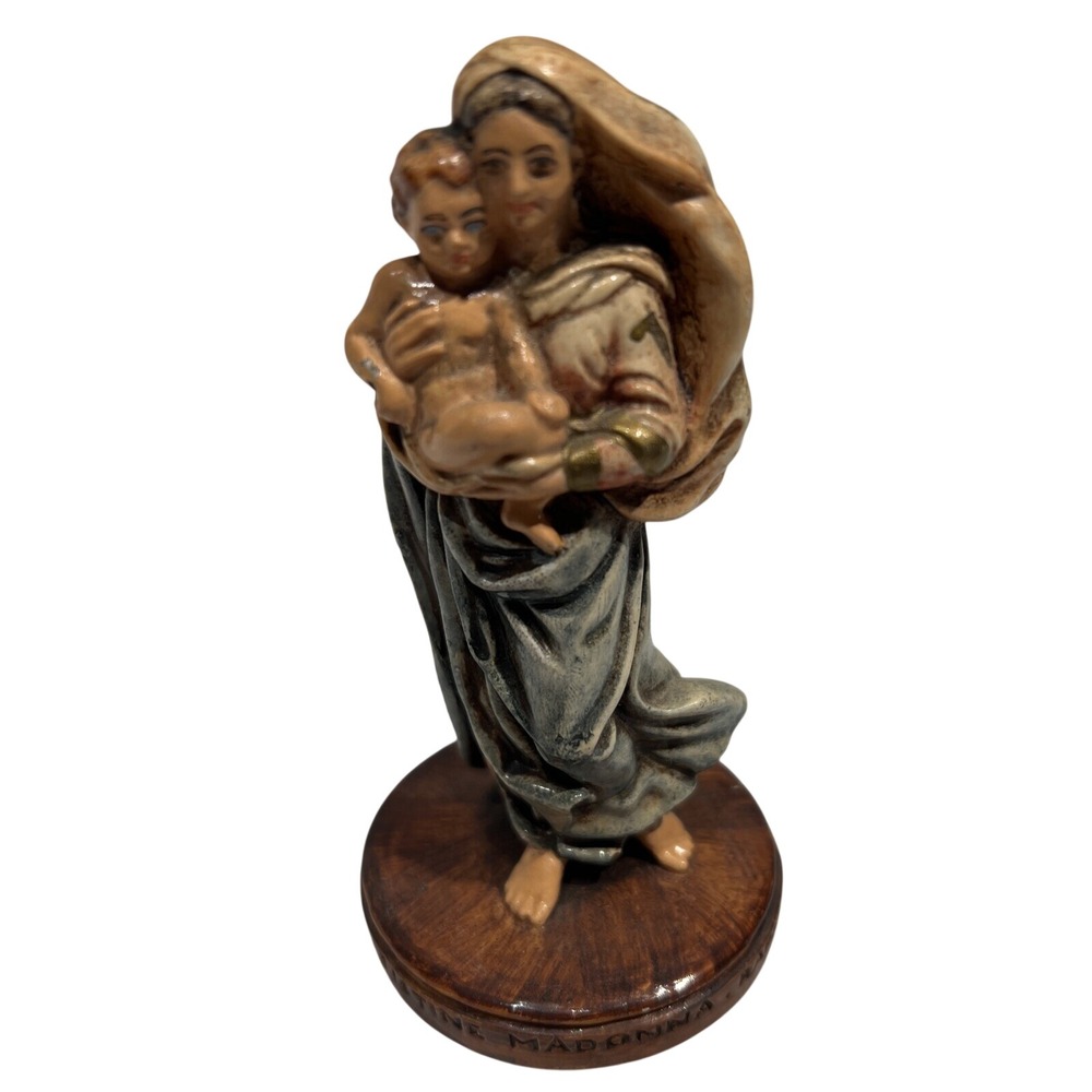 Sebastian Miniatures Sistine Madonna PW Baston 1955 Hand Painted Figurine 3.25in
